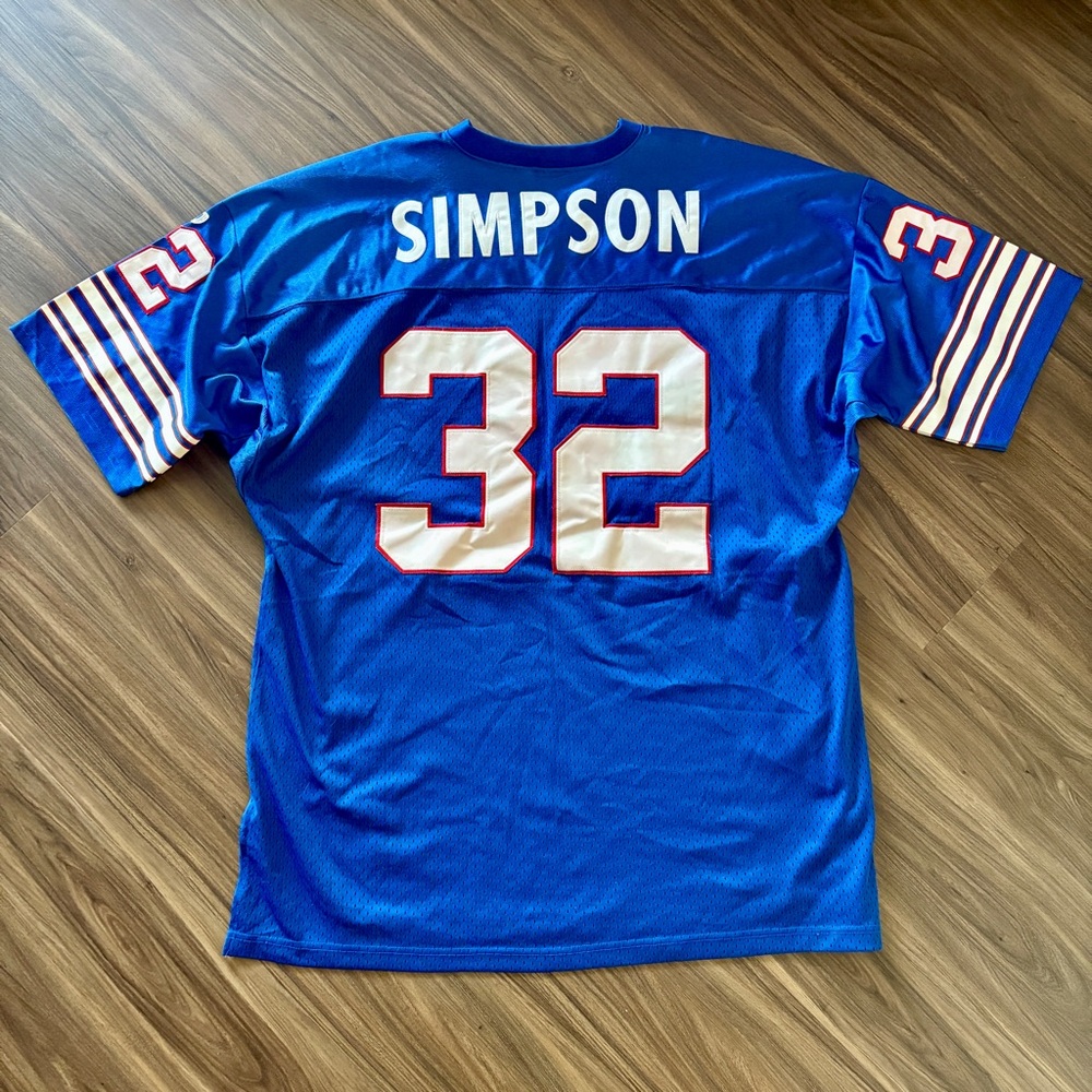 O.J. Simpson Vintage Buffalo Bills Wilson Stitched Football Jersey